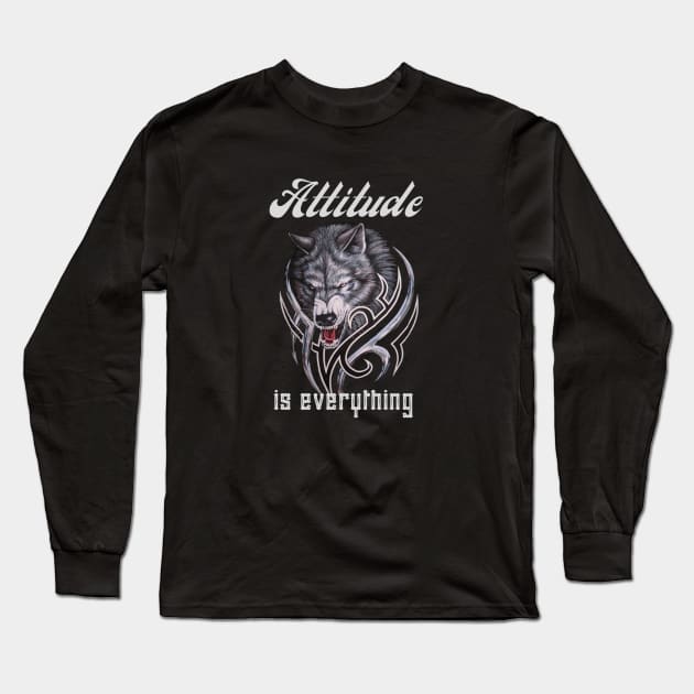 Attitude is everything Long Sleeve T-Shirt by RamsApparel08